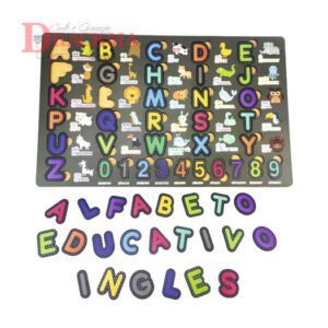 Brinquedos Montessoriano Letras e Números Inglês