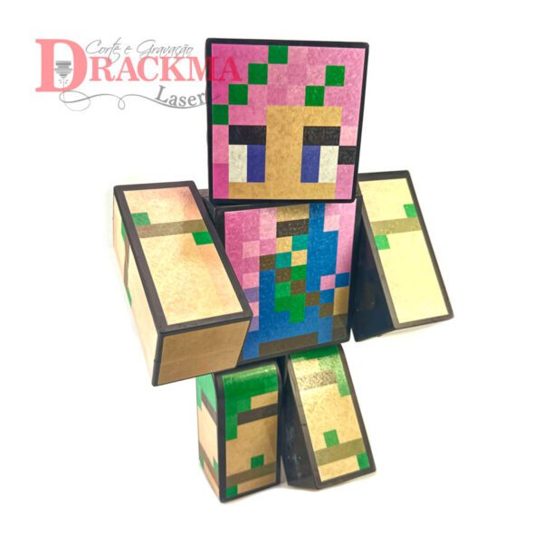 Boneco Articulado Minecraft Cupcake 35cm