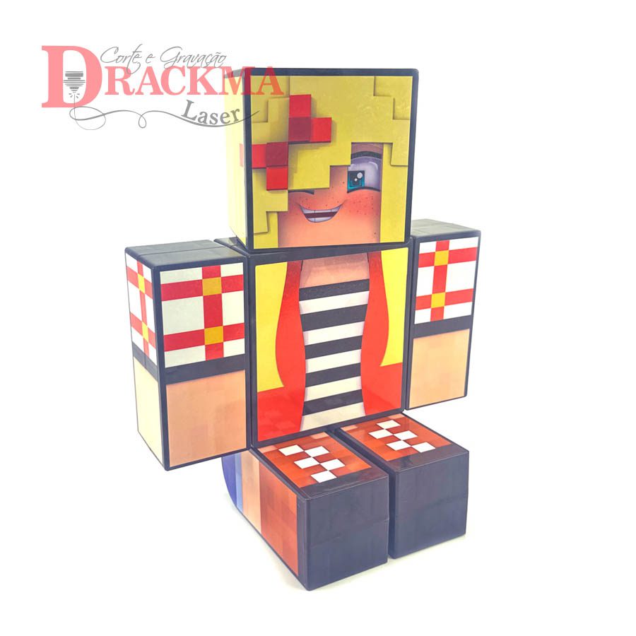 Boneco Articulado Minecraft Lydia 35cm