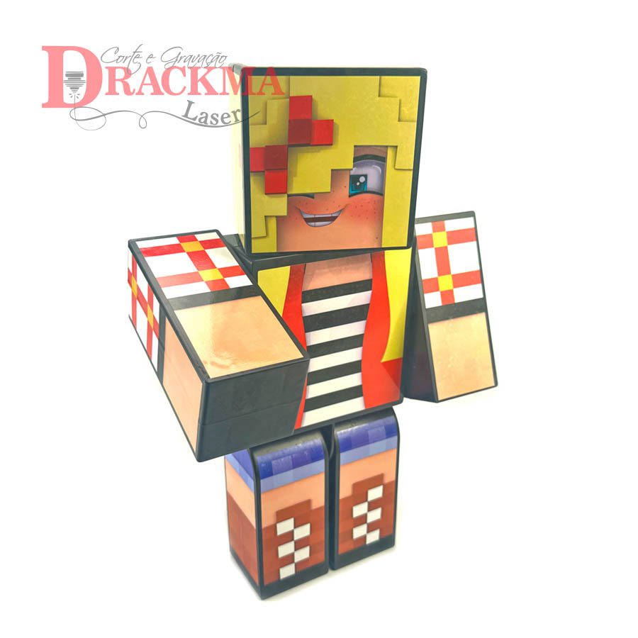 Boneco Articulado Minecraft Lydia 25cm