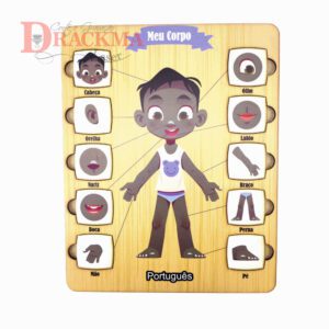 Corpo Humano Menino Negro Português