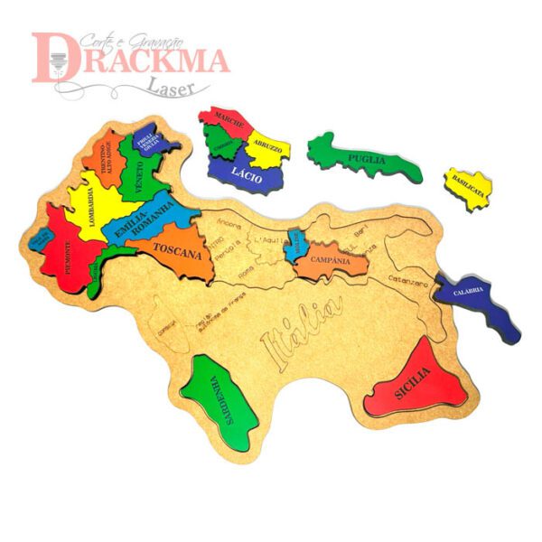 Quebra-Cabeça Mapa da Itália