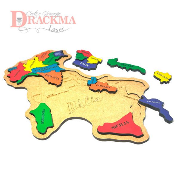 Quebra-Cabeça Mapa da Itália