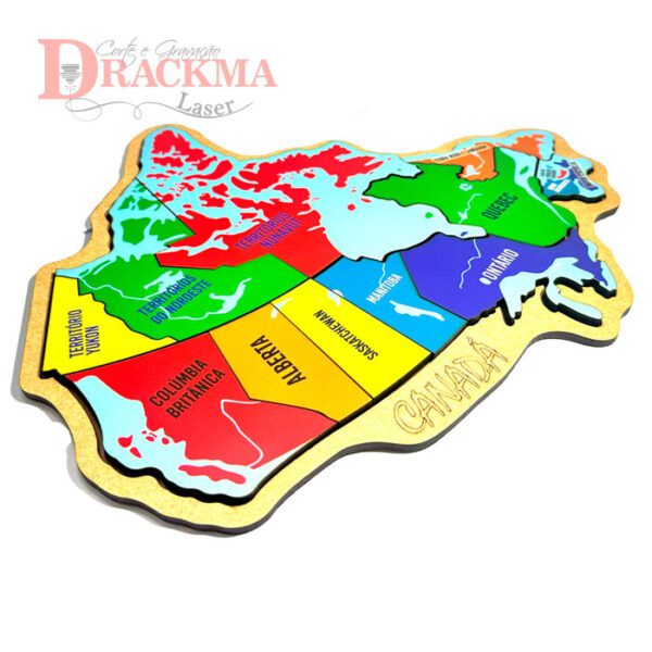 Quebra-Cabeça Mapa do Canadá
