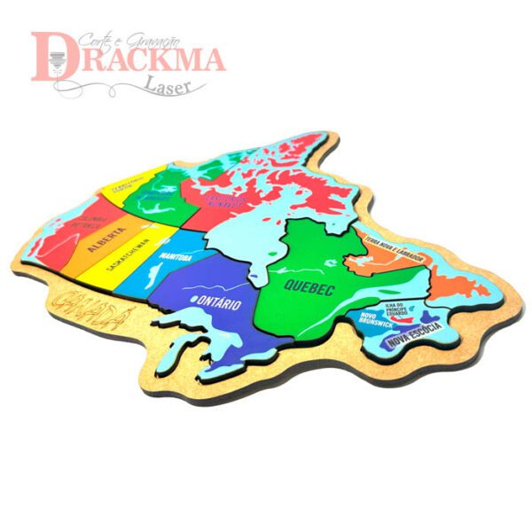 Quebra-Cabeça Mapa do Canadá