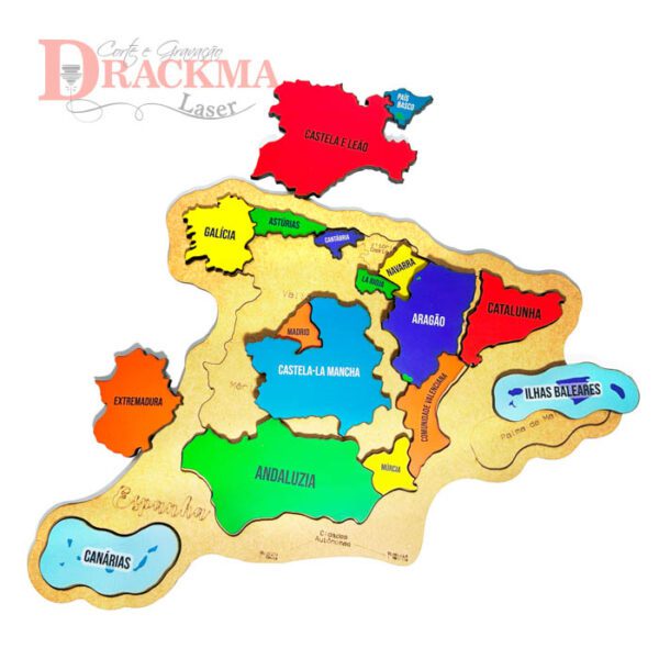 Quebra-Cabeça Mapa da Espanha