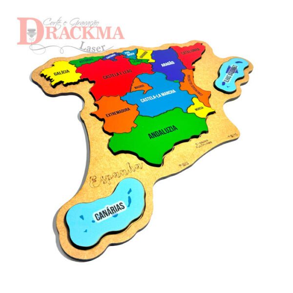 Quebra-Cabeça Mapa da Espanha