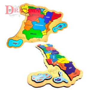 Kit Quebra-Cabeça Mapa da Espanha e Portugal