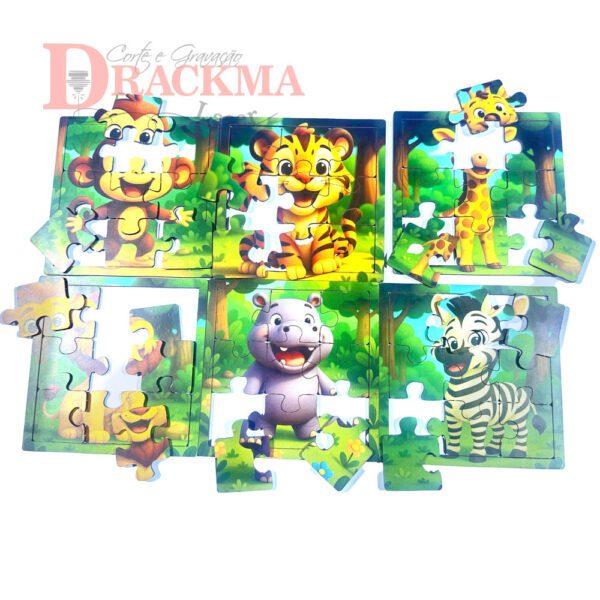 Kit Quebra-Cabeça Safari 6 Jogos