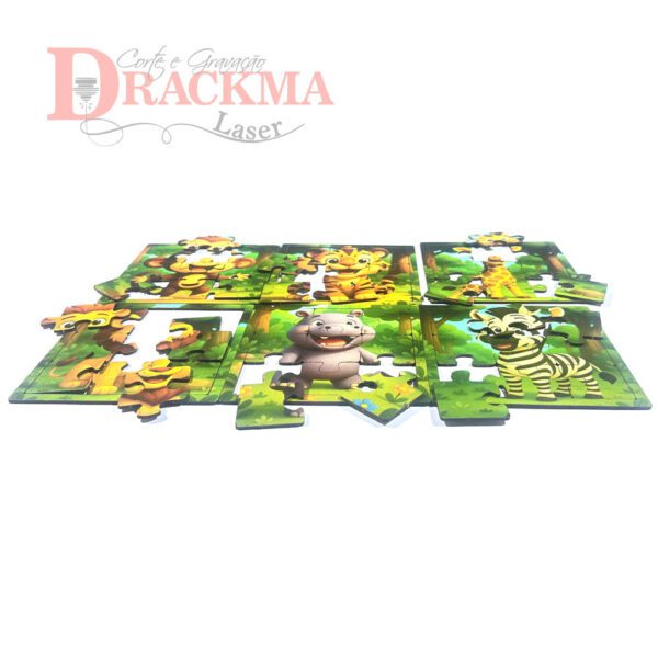Kit Quebra-Cabeça Safari 6 Jogos