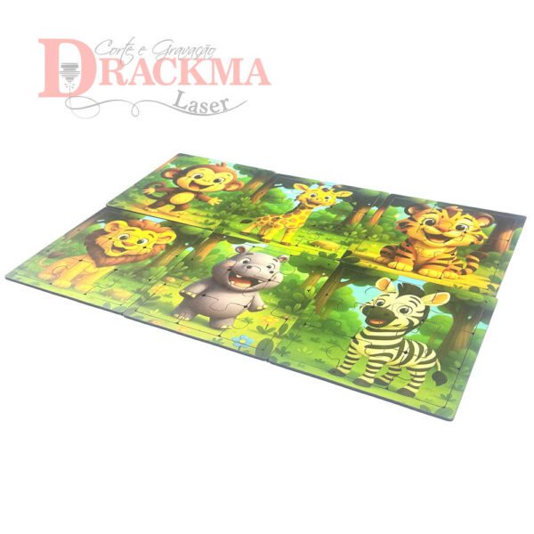Kit Quebra-Cabeça Safari 6 Jogos