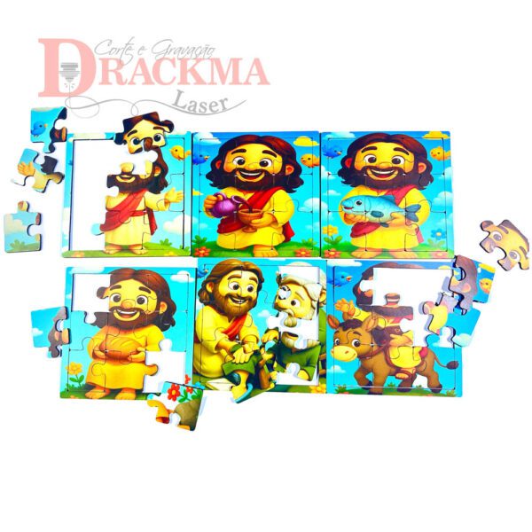 Kit Quebra-Cabeça Bíblico 6 Jogos