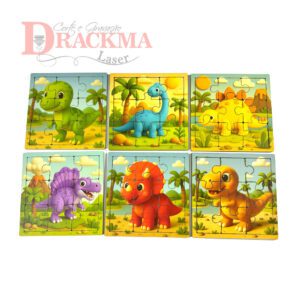 Kit Quebra-Cabeça Dinossauro 6 Jogos