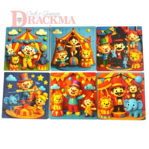 Kit Quebra-Cabeça Circo 6 Jogos