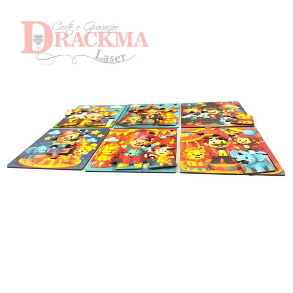 Kit Quebra-Cabeça Circo 6 Jogos