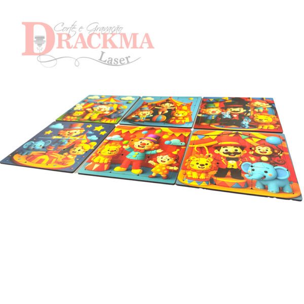 Kit Quebra-Cabeça Circo 6 Jogos