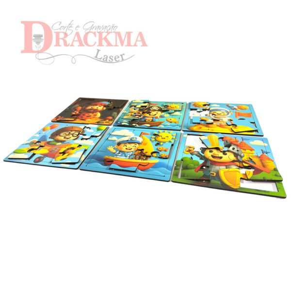 Kit Quebra-Cabeça Medieval 6 Jogos