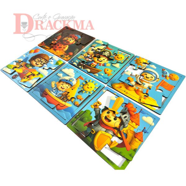 Kit Quebra-Cabeça Medieval 6 Jogos