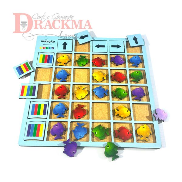 Jogo Peixes com Setas e Cores