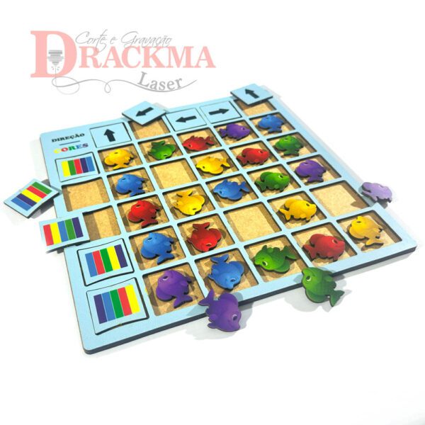 Jogo Peixes com Setas e Cores