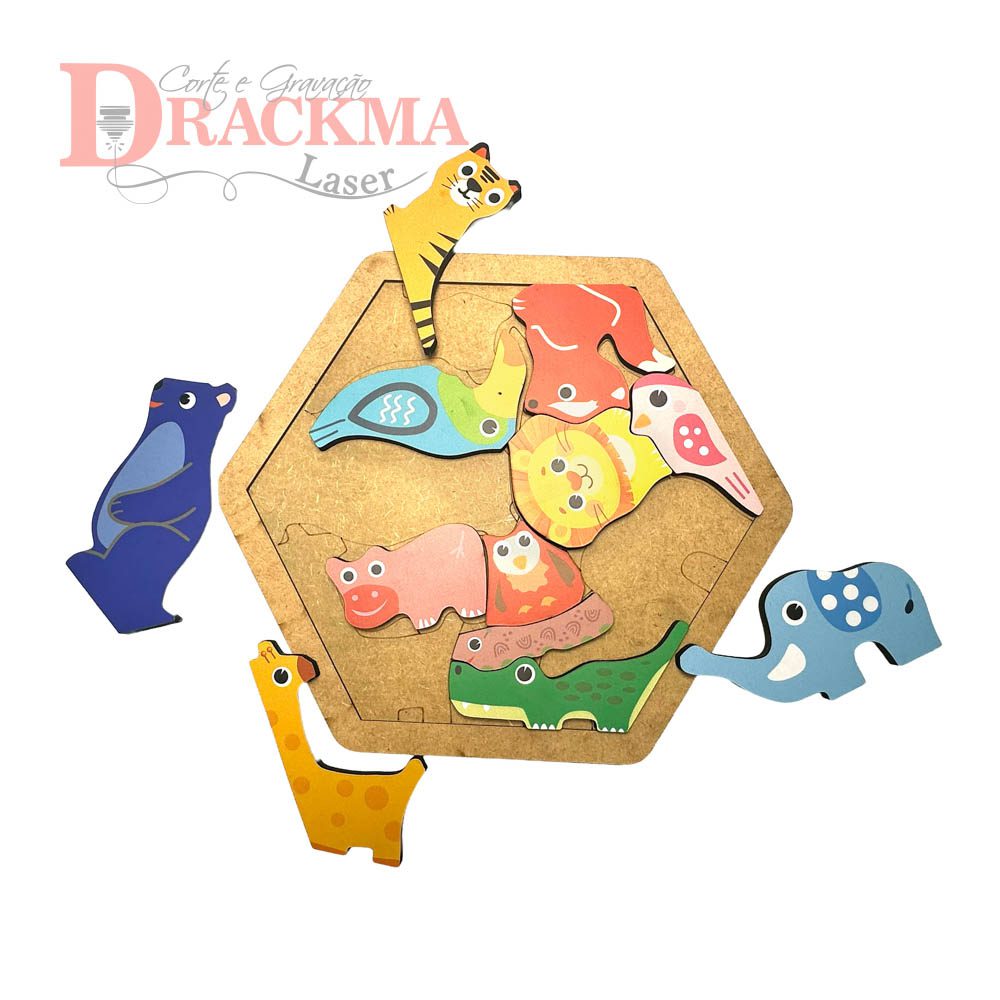 Jogo de Encaixe dos Bichos