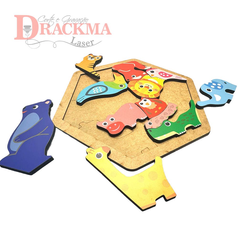 Jogo de Encaixe dos Bichos