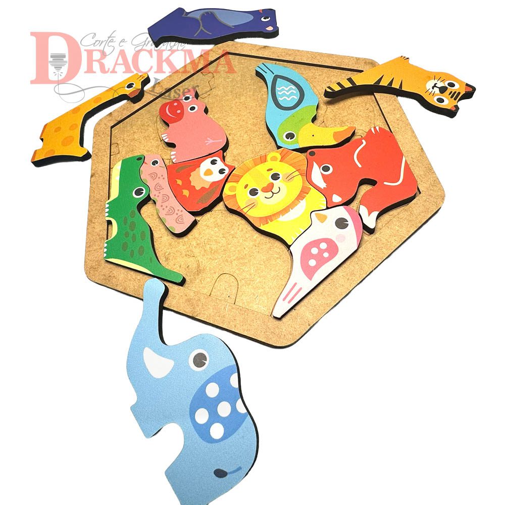 Jogo de Encaixe dos Bichos