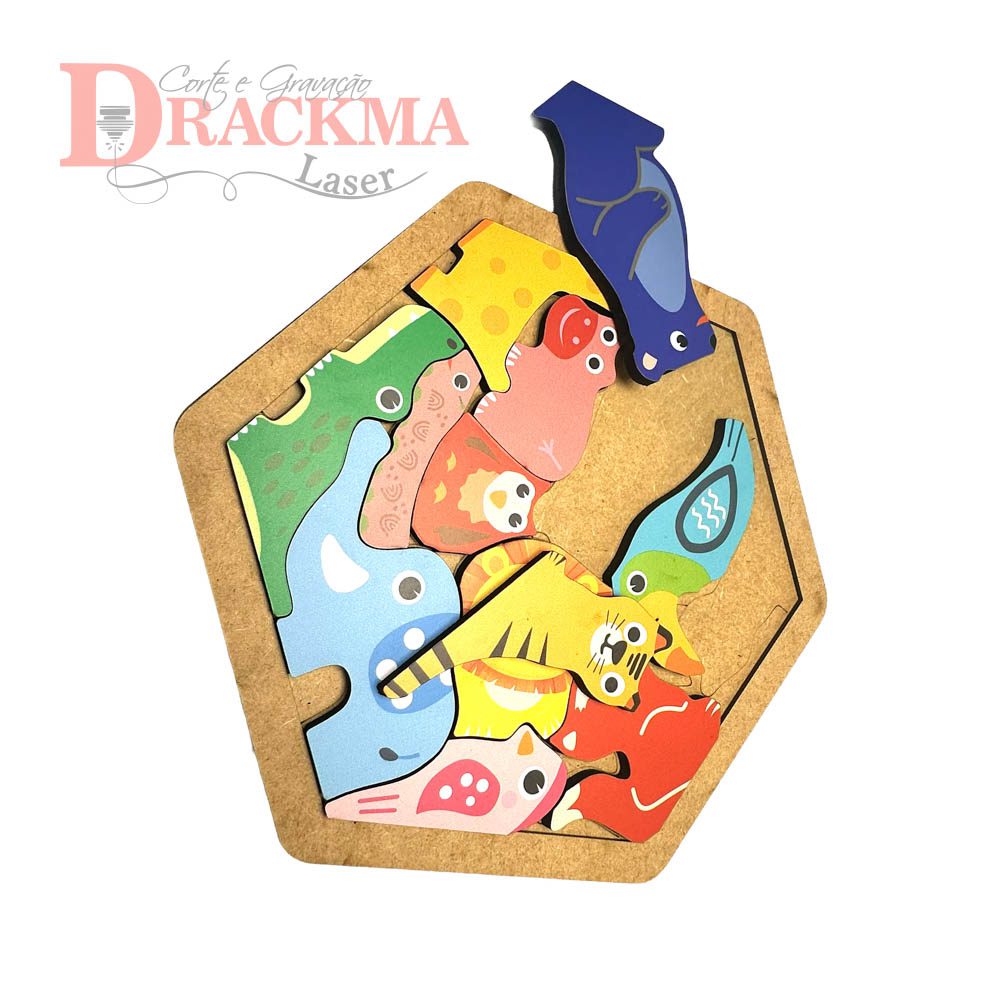 Jogo de Encaixe dos Bichos