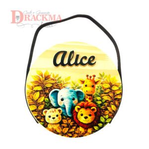 Porta Maternidade Safari Aquarela