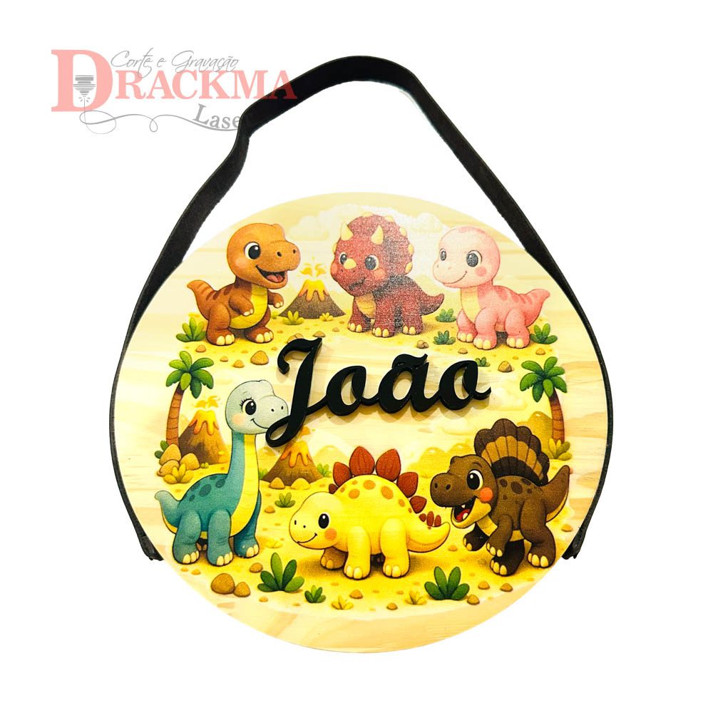 Porta Maternidade Dinossauro Infantil