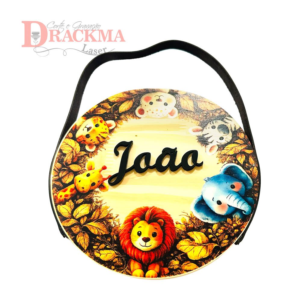 Porta Maternidade Safari Infantil