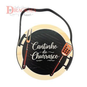 Placa Decorativa Cantinho do Churrasco Quadro Gourmet