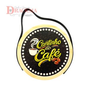 Placa Decorativa Cantinho do Café Quadro Rústico Cozinha