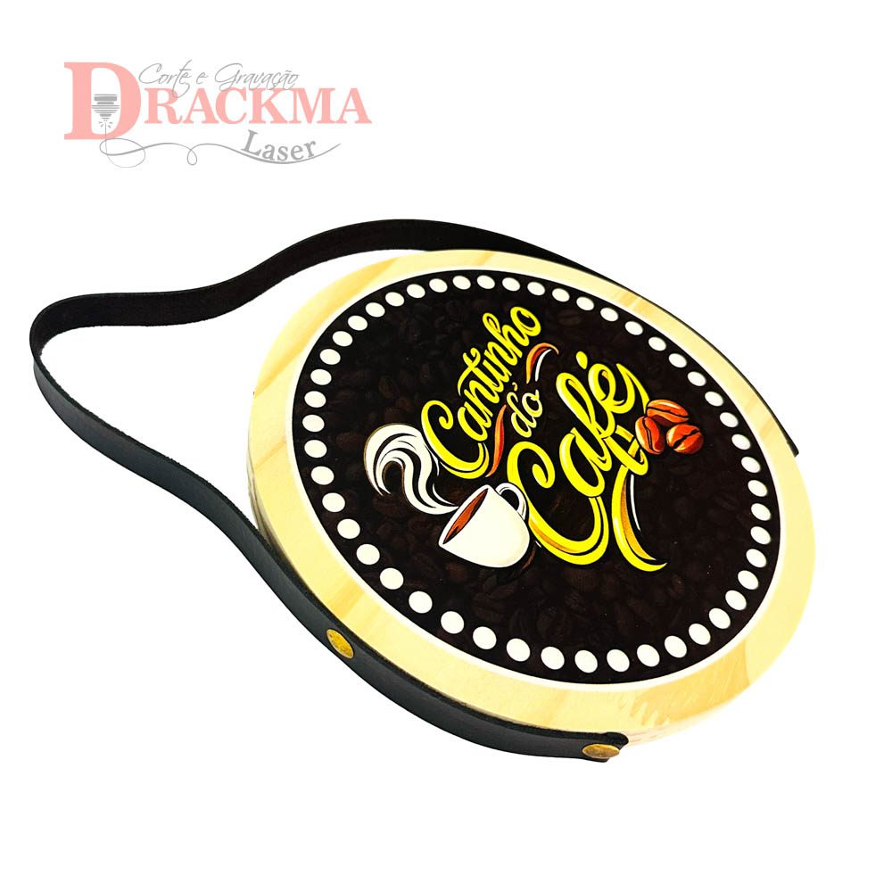 Placa Decorativa Cantinho do Café Quadro Rústico Cozinha