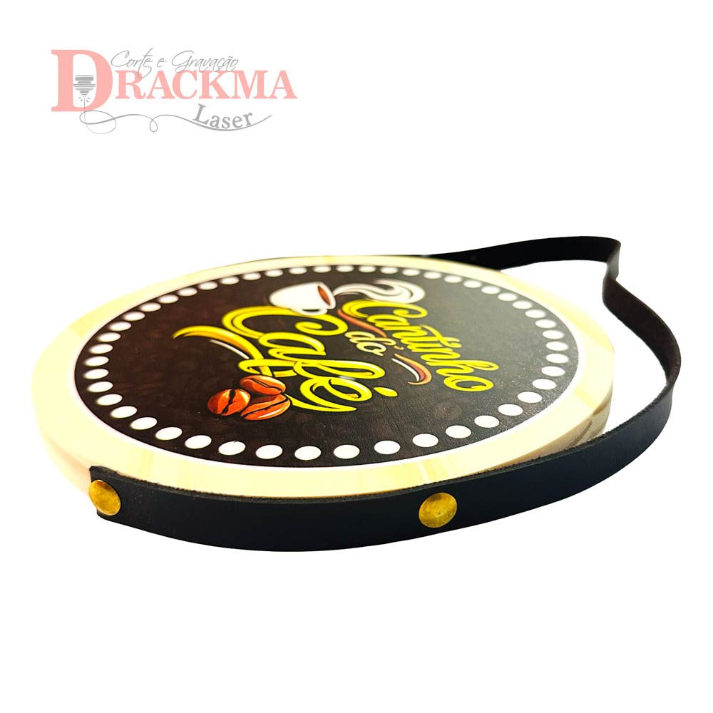 Placa Decorativa Cantinho do Café Quadro Rústico Cozinha