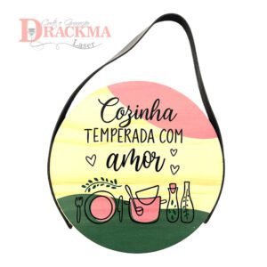 Placa Decorativa Cozinha Temperada Quadro Rústico Decorativo