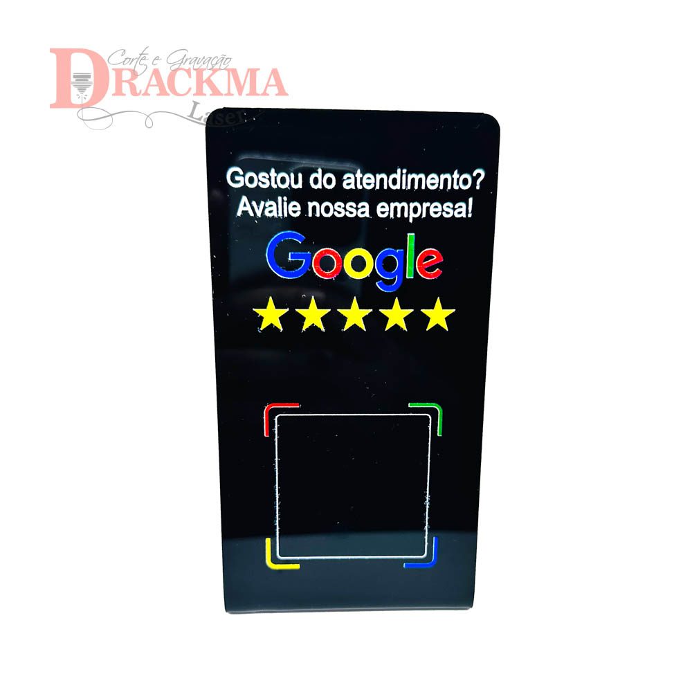 Placa QR Code Google Avaliação
