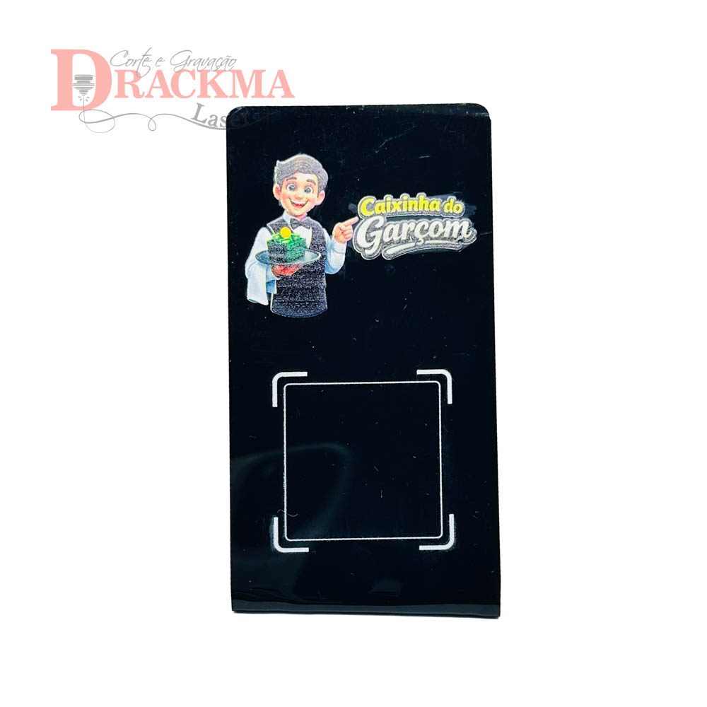 Placa QR Code Caixinha do garçom