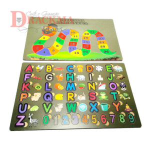 Kit Quebra-Cabeça Alfabeto – Jogo Tabuleiro Numeminhoca