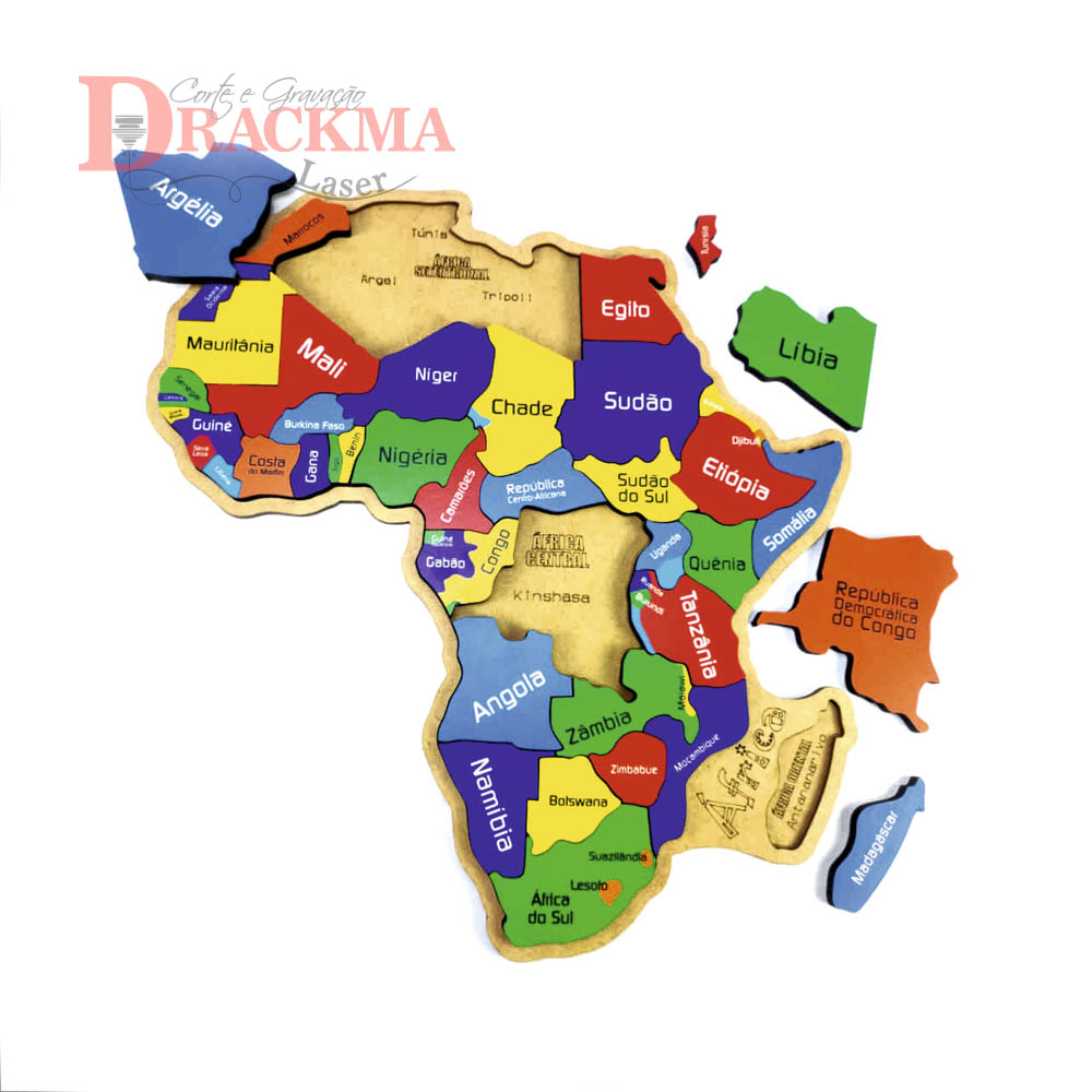 Quebra-Cabeça Mapa Da África - Imagem 5