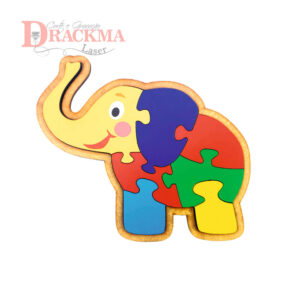 Quebra-cabeça Elefante Infantil Educativo Pedagógico