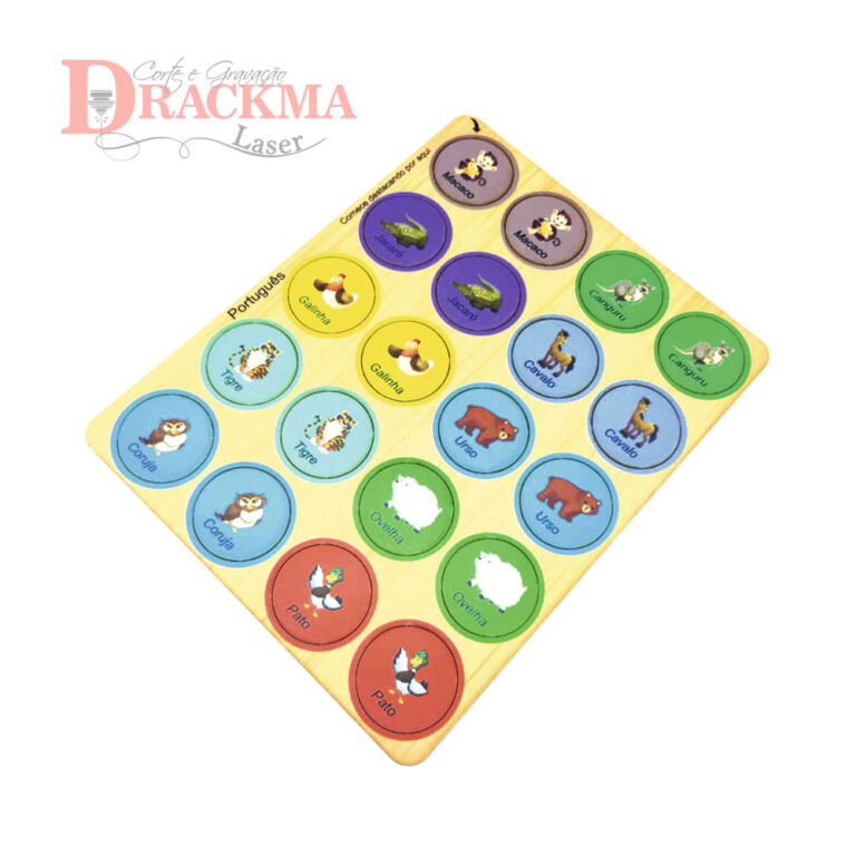 Jogo da memória Macaco + animais