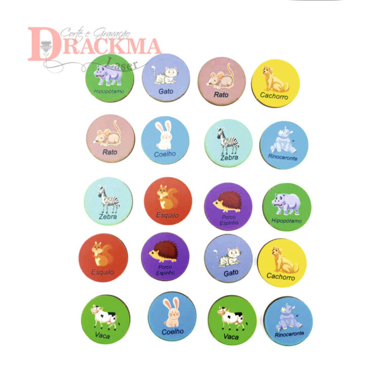 Jogo da memória Coelho + animais