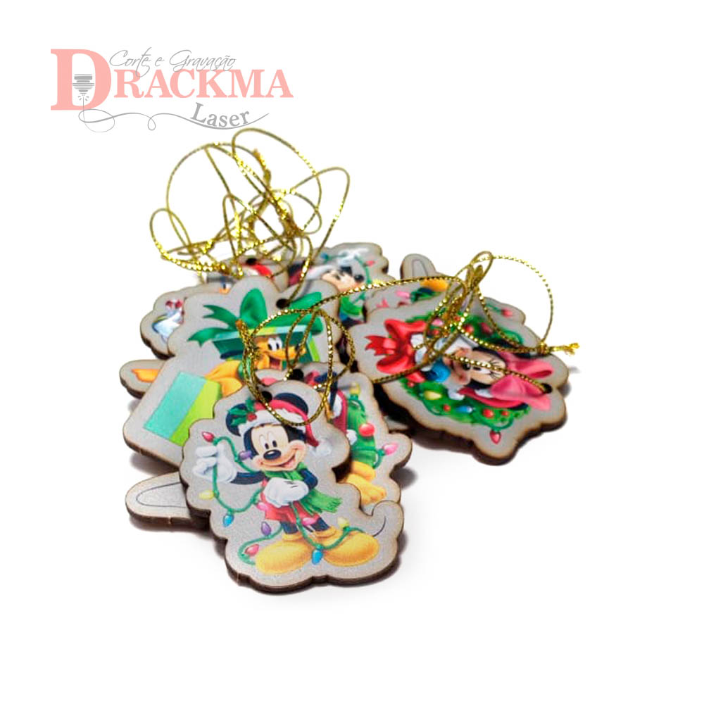 Enfeites Árvore De Natal Mickey 12 Tags