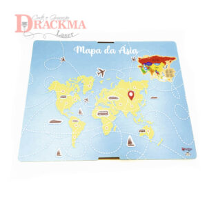 Caixa para Mapa da Ásia