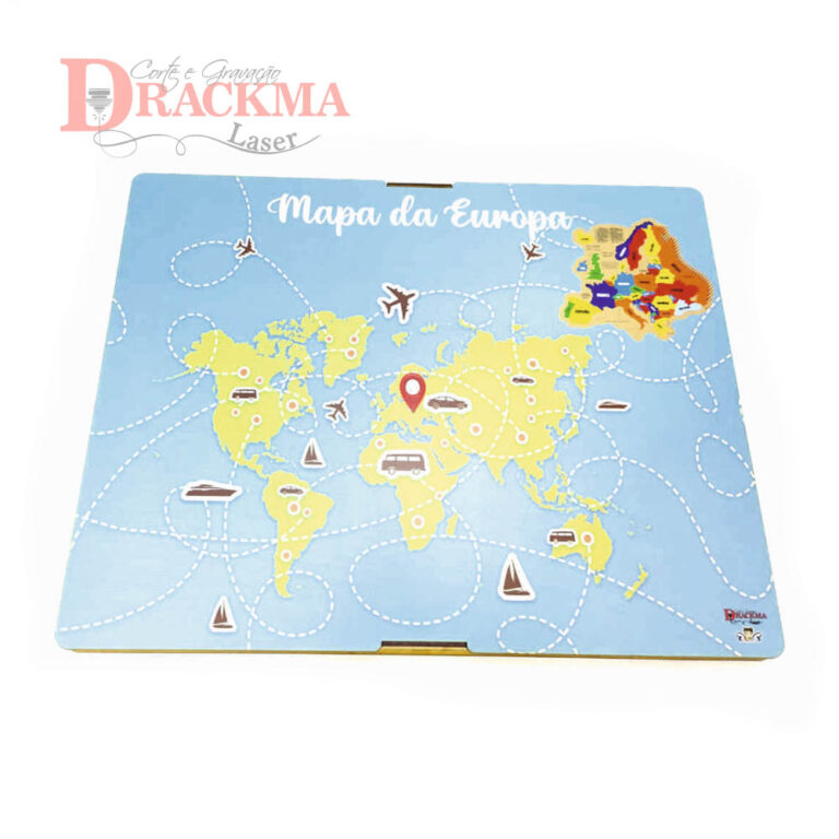 Caixa para Mapa da Europa