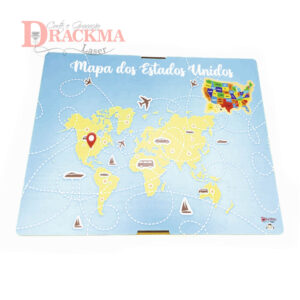 Caixa para Mapa dos Estados Unidos