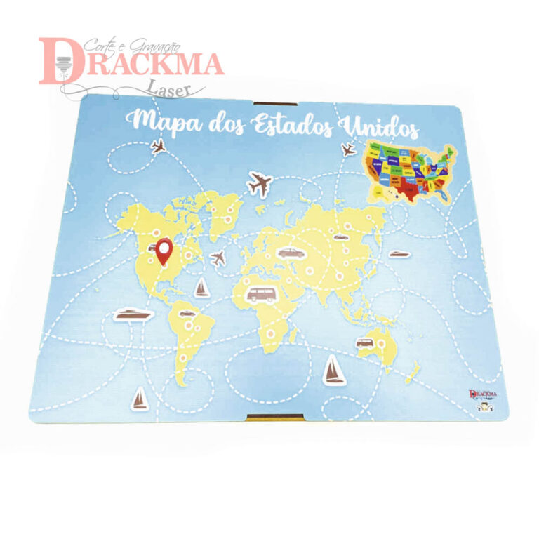 Caixa para Mapa dos Estados Unidos