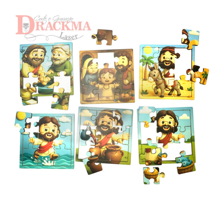 Kit Quebra-Cabeça Bíblico 6 Jogos