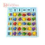 Jogo Educativo Peixes com Setas e Cores – MDF 3mm Coordenação e Raciocínio Infantil